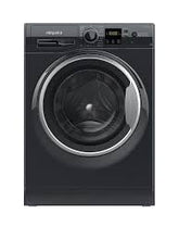 HOTPOINT BLACK 8KG 1600 SPIN WASHING MACHINE NSWM864CBSUKN